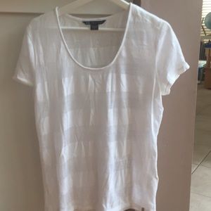 Armany white transparent tee